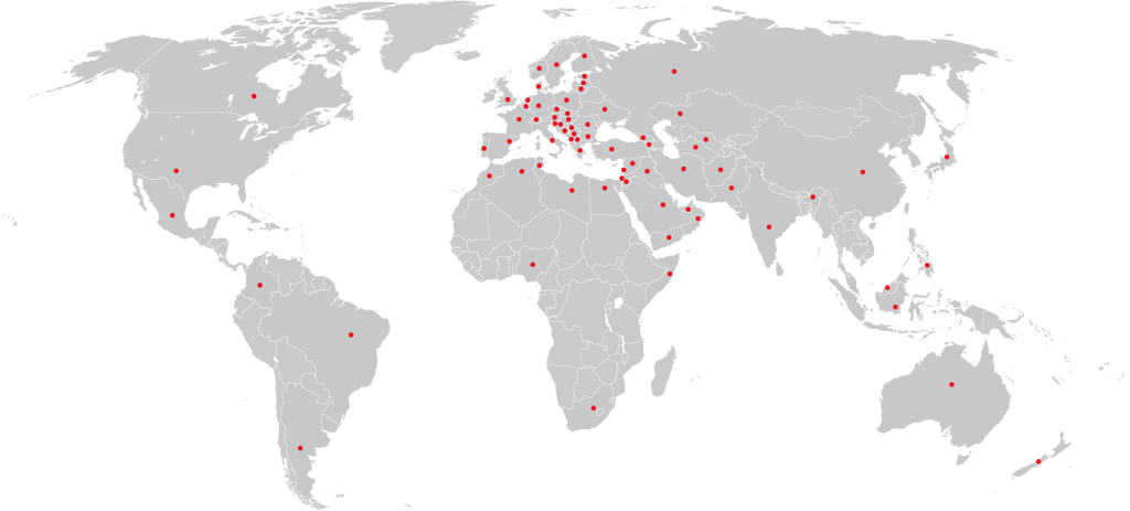 Elimko ürünlerini kullanan ülkeler